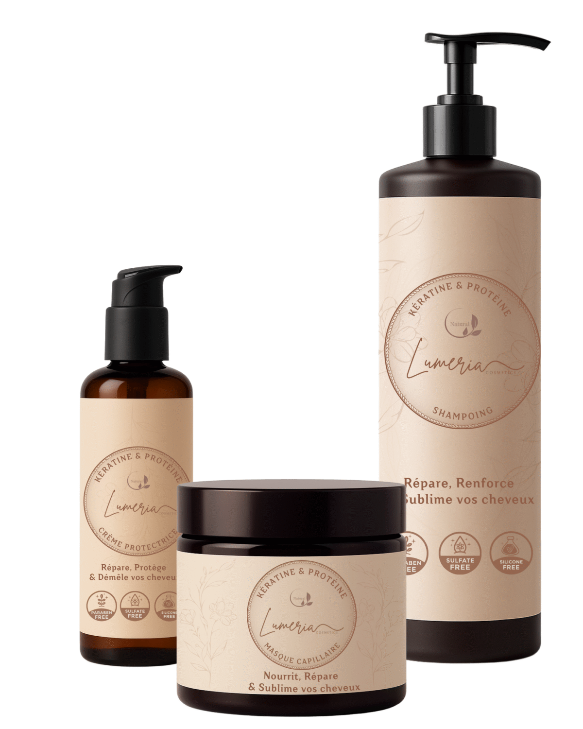 Offre pack capillaire, sans sulfates, protéines et Kératine